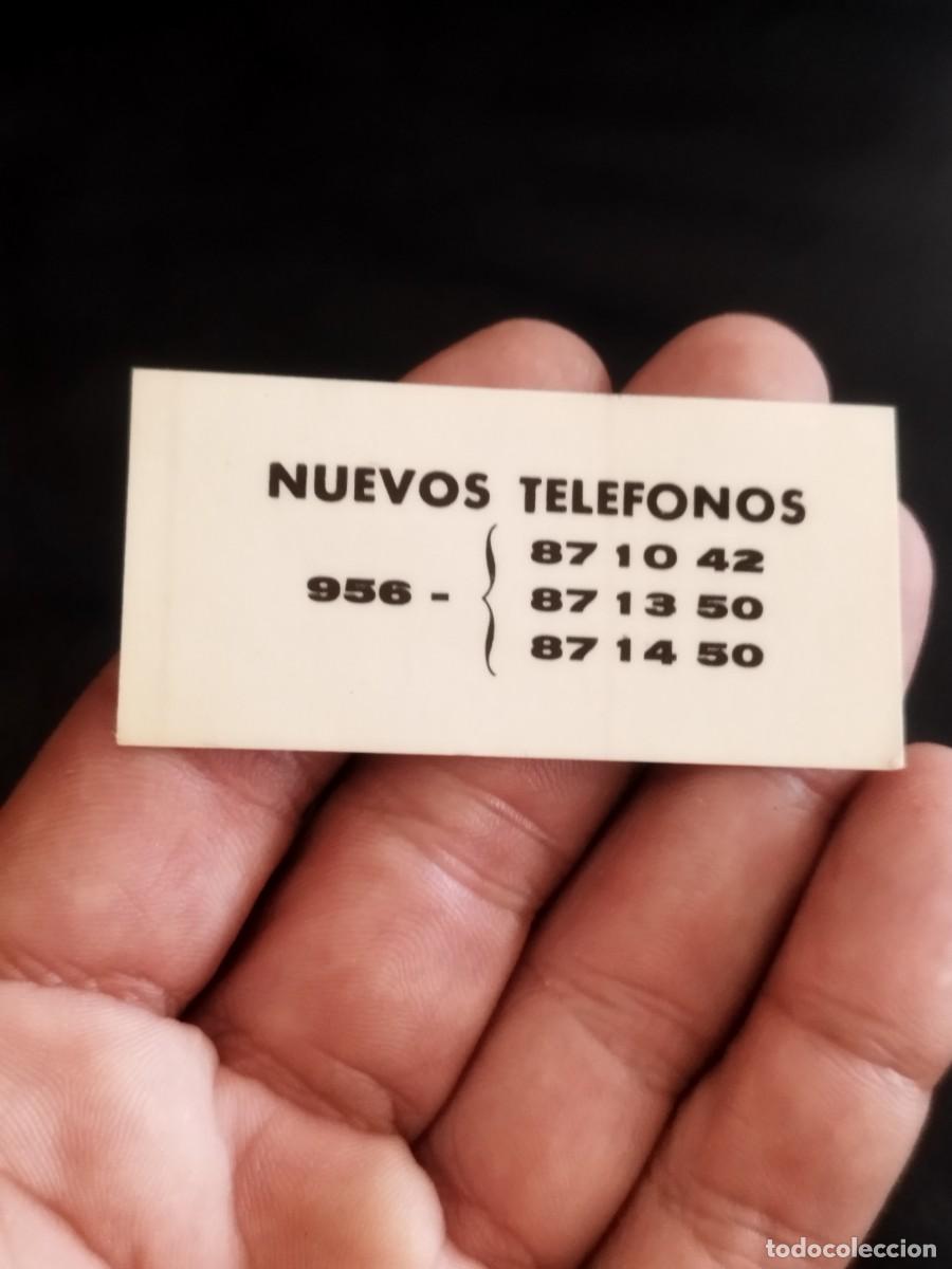 Pegatinas de colecci&oacute;n: Pegatina, adhesivo lista de nuevos n&uacute;meros de tel&eacute;fono para una empresa o servicio, prefijo 956.
