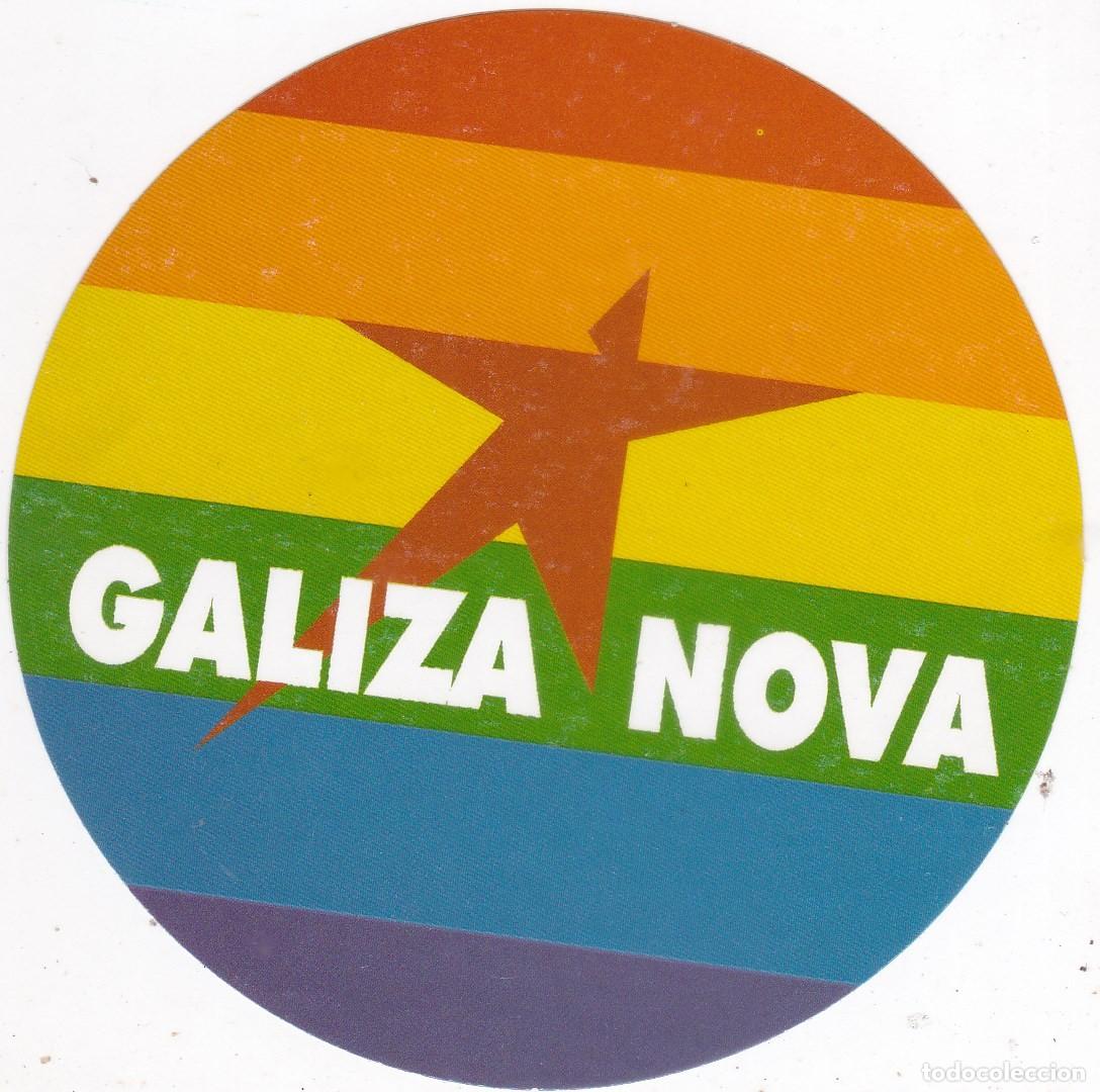 Pegatinas de colecci&oacute;n: PEGATINA GALIZA NOVA (GALICIA) - BANDERA ARCO IRIS