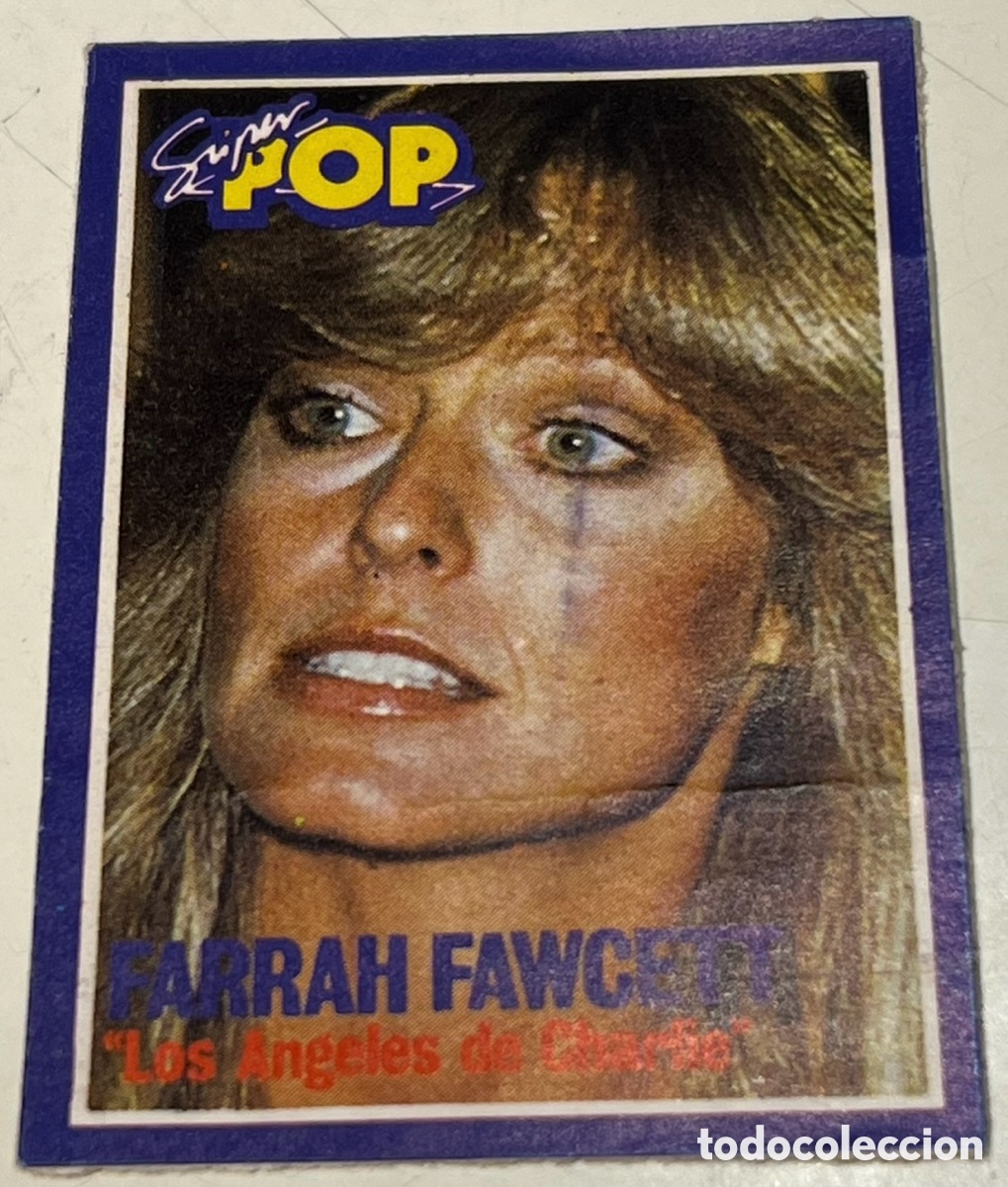 Pegatinas de colecci&oacute;n: Pegatina. Farrah Fawcen. S&uacute;per Pop. A&ntilde;os 70.