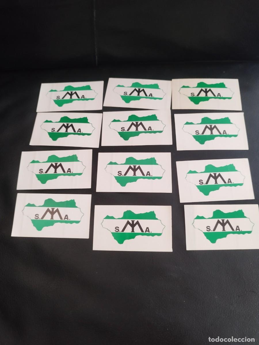 Pegatinas de colecci&oacute;n: 12 Pegatinas Con el mapa y bandera andalucia. Y Logotipo antiguo del Sindicato M&eacute;dico Andalucia
