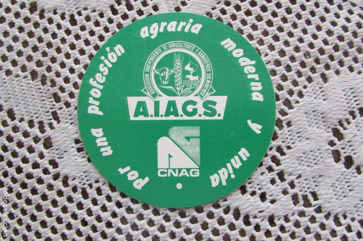 Pegatinas de colecci&oacute;n: PEGATINA A.I.A.G.S. ASOCIACION INDEPENDIENTE DE AGRICULTORES Y GANADEROS SALAMANTINOS