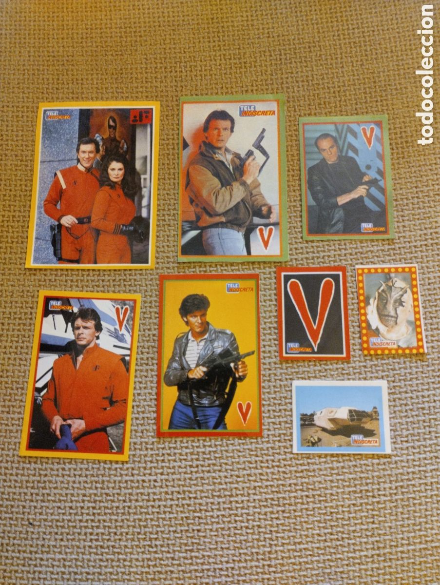 Pegatinas de colecci&oacute;n: Lote pegatinas Serie V Tele indiscreta