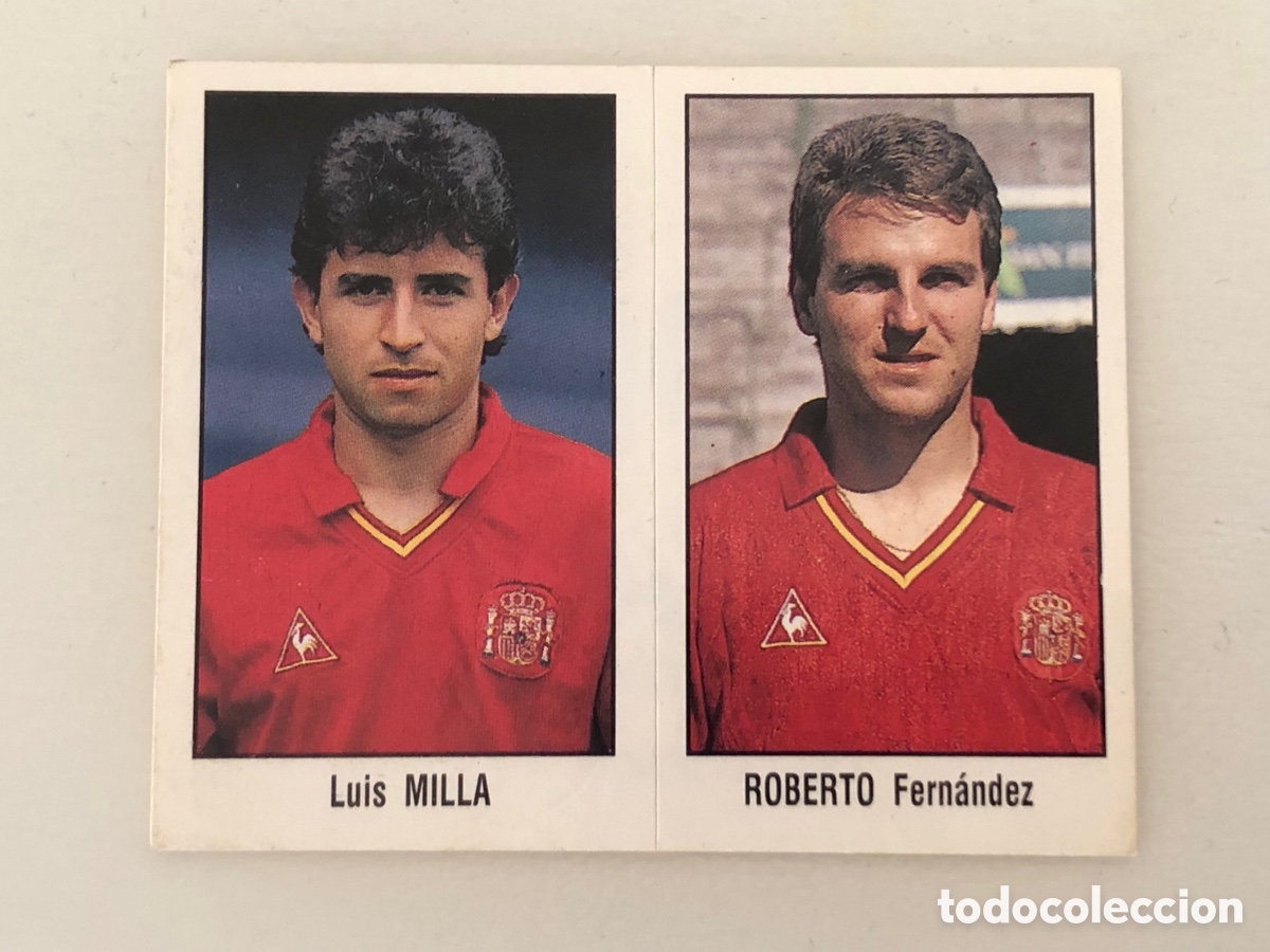 Pegatinas de colecci&oacute;n: Pegatina doble cl&aacute;sica selecci&oacute;n espa&ntilde;ola- Milla