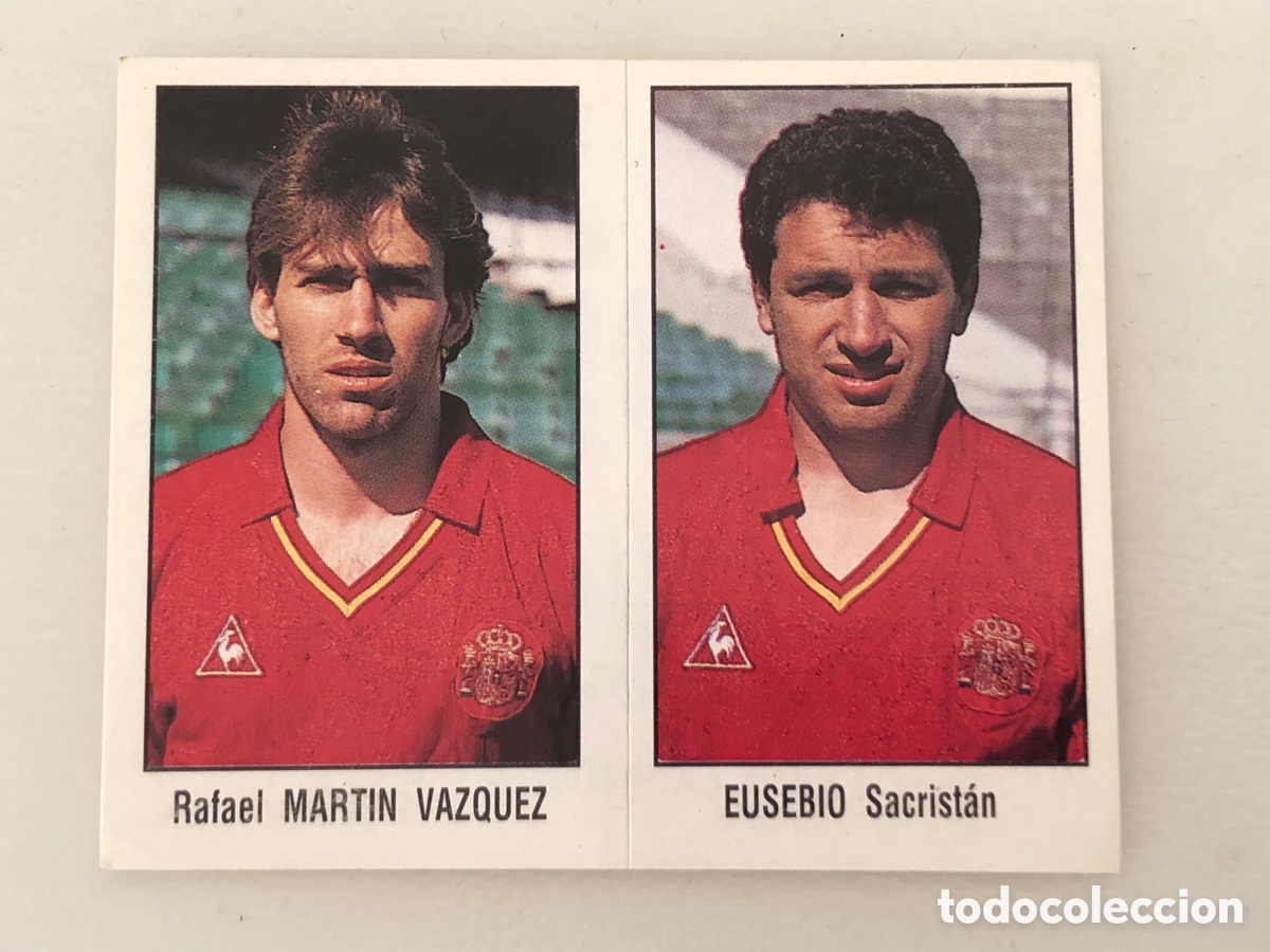 Pegatinas de colecci&oacute;n: Pegatina doble cl&aacute;sica selecci&oacute;n espa&ntilde;ola- Eusebio