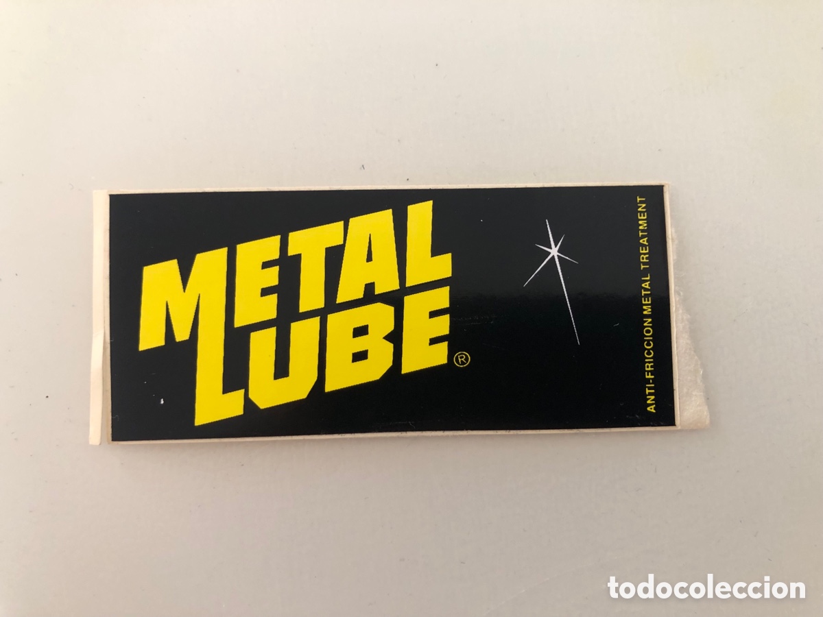Pegatinas de colecci&oacute;n: Pegatina cl&aacute;sica Metal Lube nueva