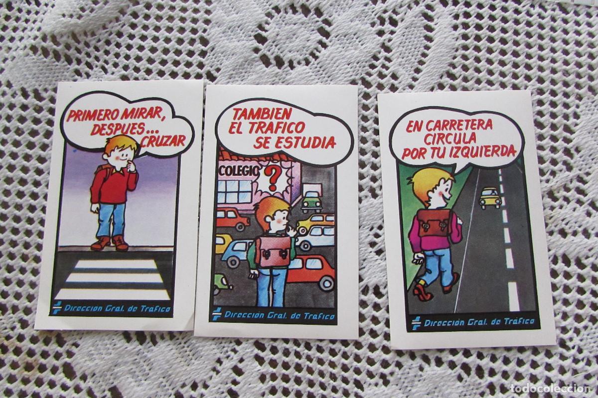 Pegatinas de colecci&oacute;n: LOTE 3 PEGATINAS DIRECCION GENERAL DE TRAFICO