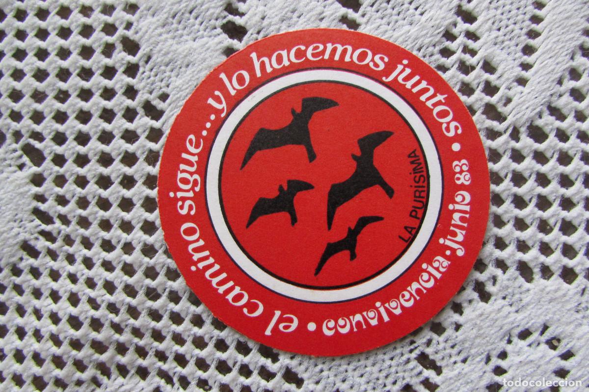 Pegatinas de colecci&oacute;n: EL CAMINO SIGUE... Y LO HACEMOS JUNTOS.CONVIVENCIA JUNIO 1983 LA PURISIMA SALAMANCA