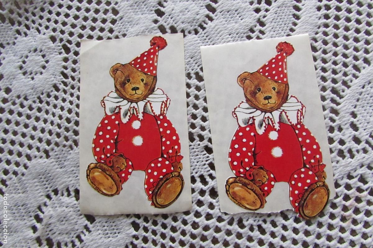 Pegatinas de colecci&oacute;n: PEGATINAS OSITO NAVIDE&Ntilde;O A&Ntilde;OS 80S