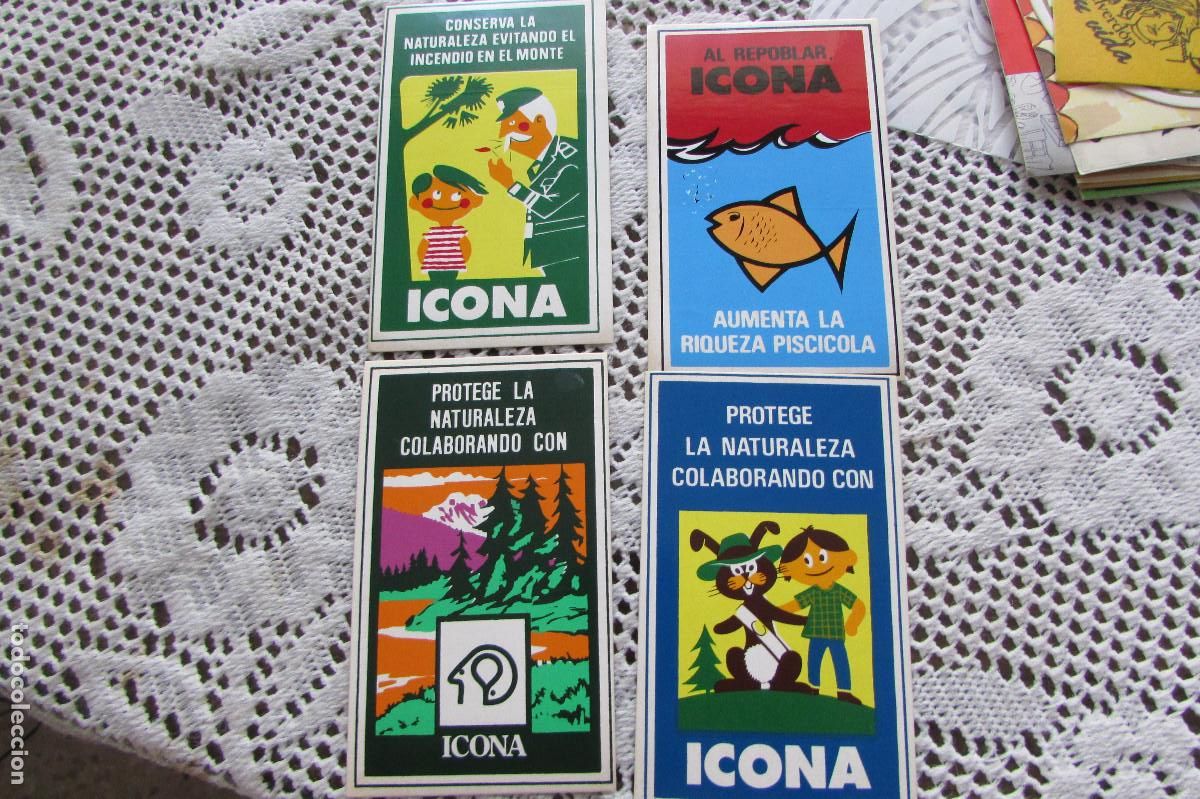 Pegatinas de colecci&oacute;n: LOTE 4 PEGATINAS ICONA