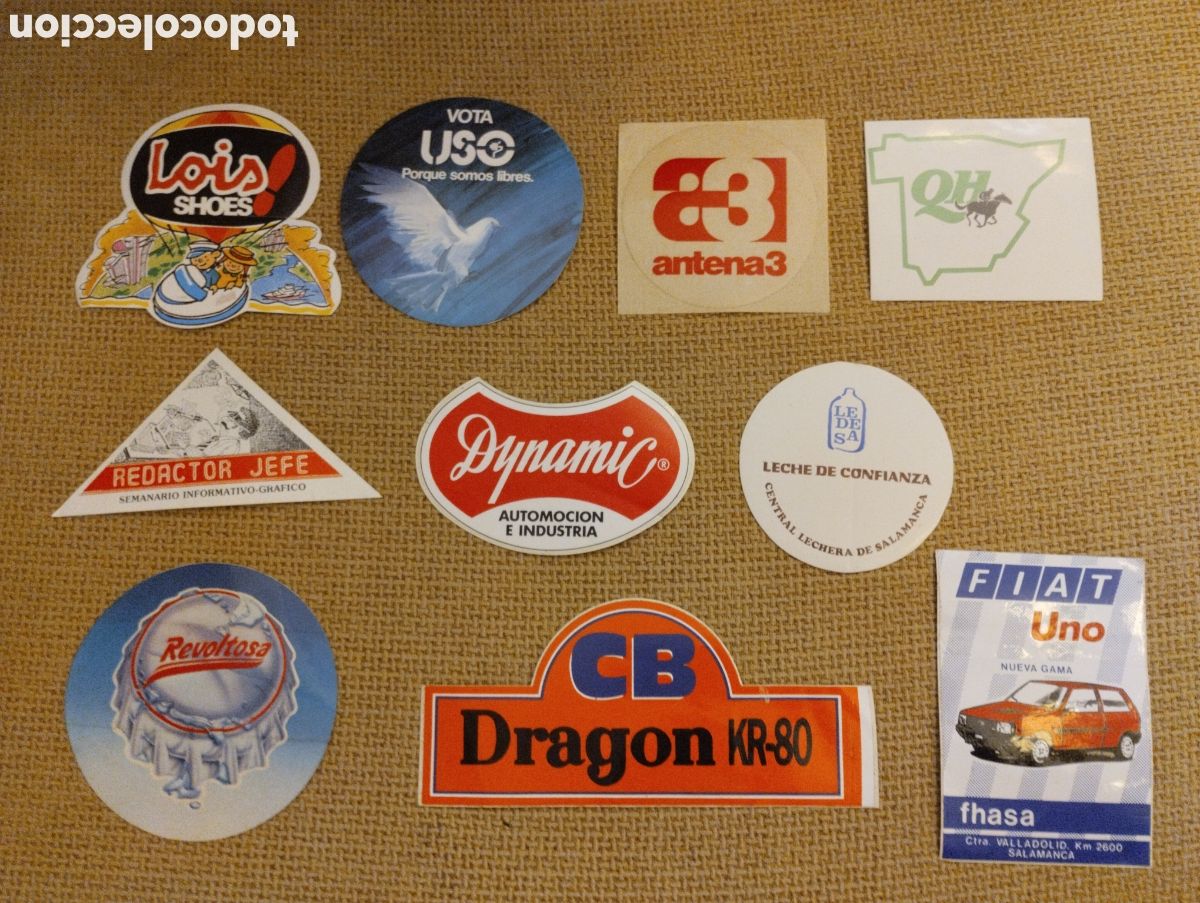 Pegatinas de colecci&oacute;n: Lote de pegatinas antiguas - Foto 1