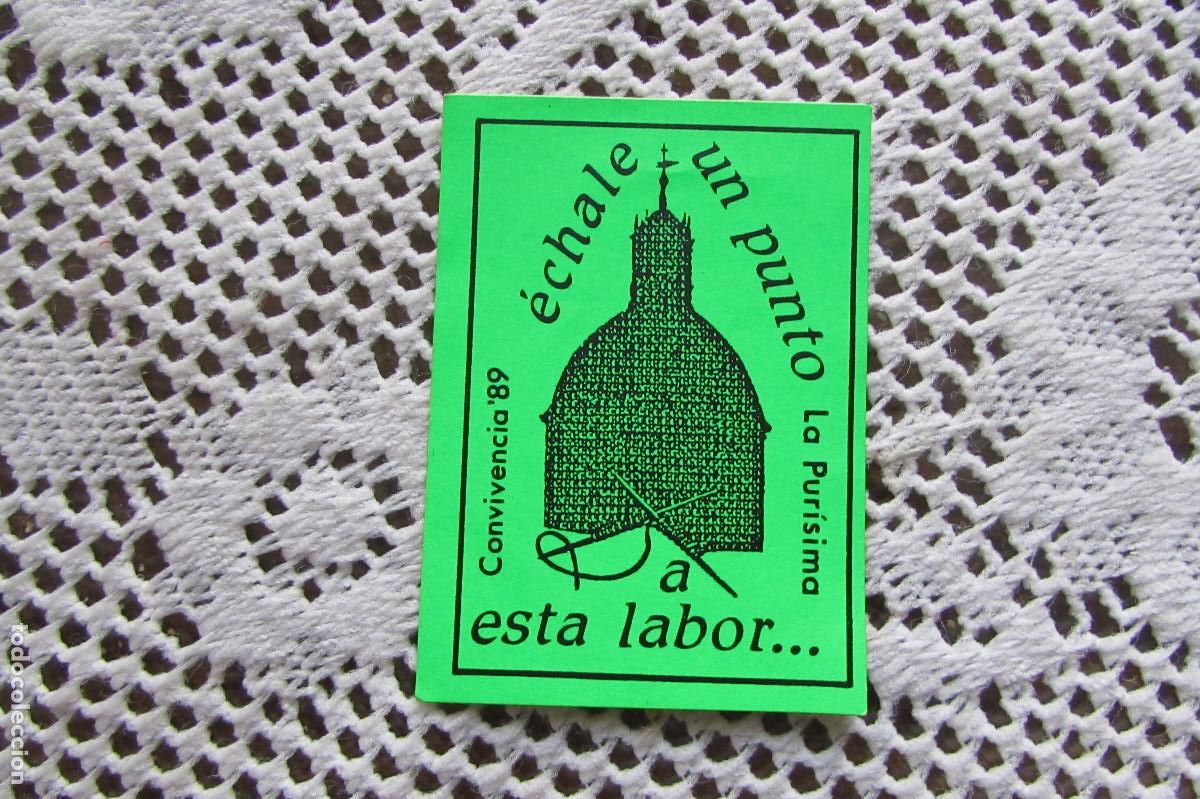 Pegatinas de colecci&oacute;n: PEGATINA RELIGIOSA LA PURISIMA SALAMANCA CONVIVENCIA 1989