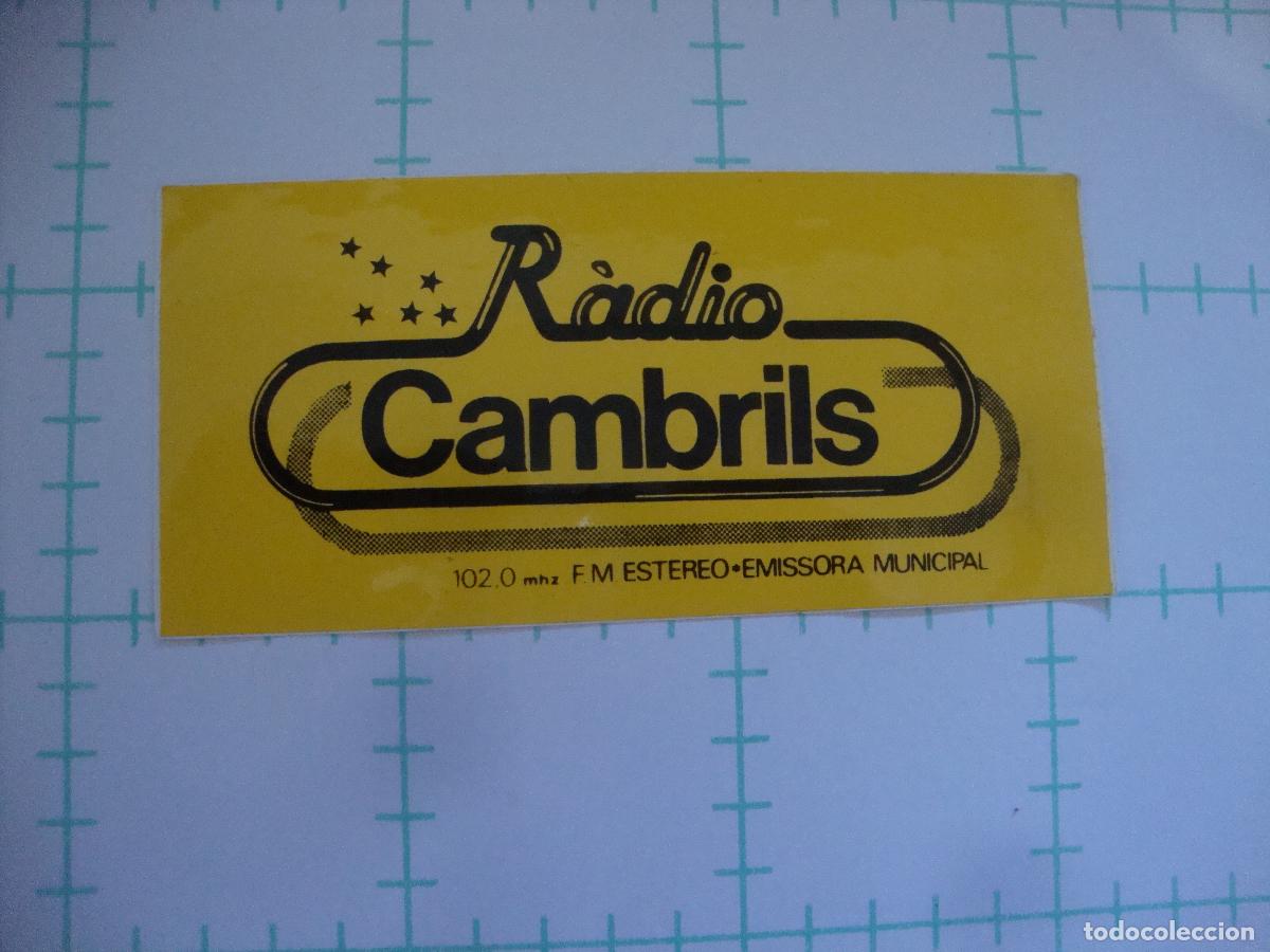 Pegatinas de colecci&oacute;n: PEGATINA NUEVA RADIO CAMBRILS
