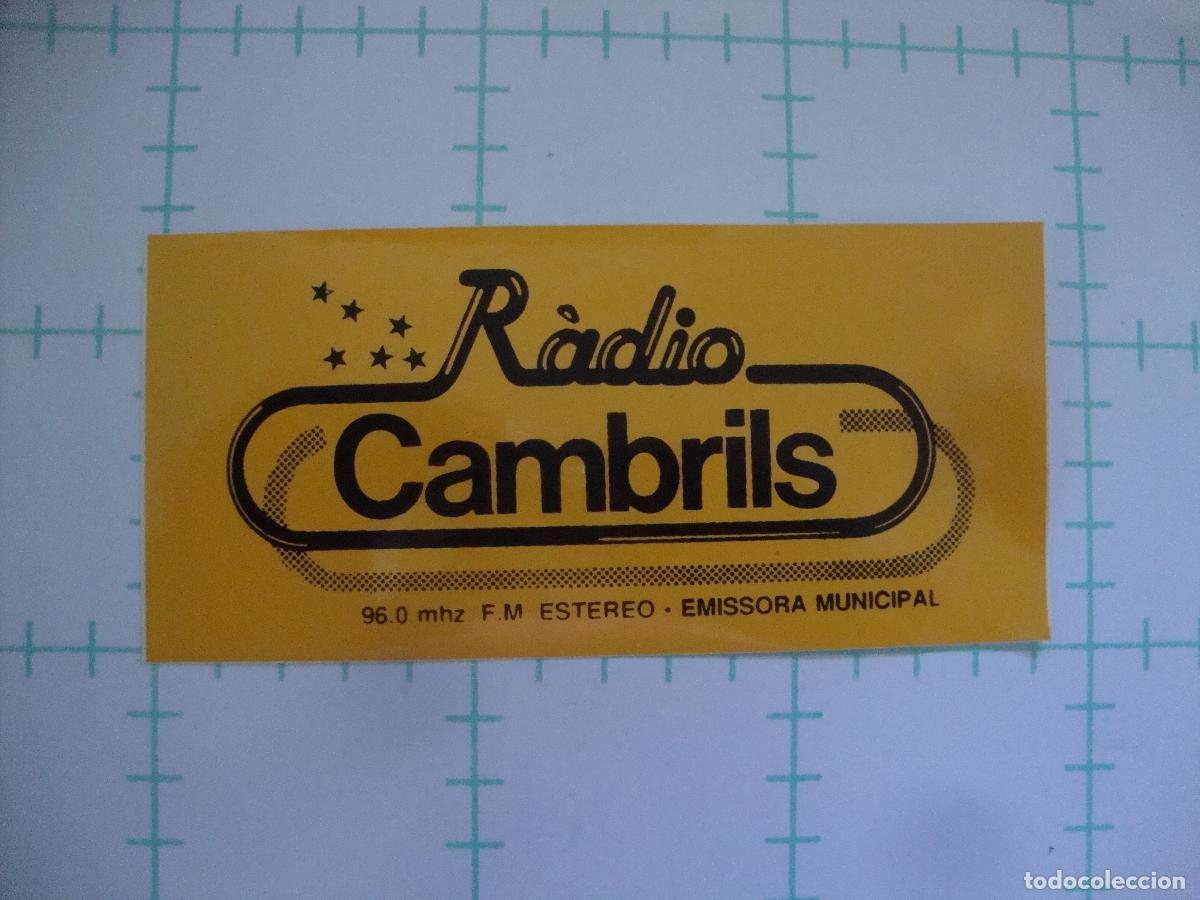 Collection stickers: PEGATINA NUEVA RADIO CAMBRILS