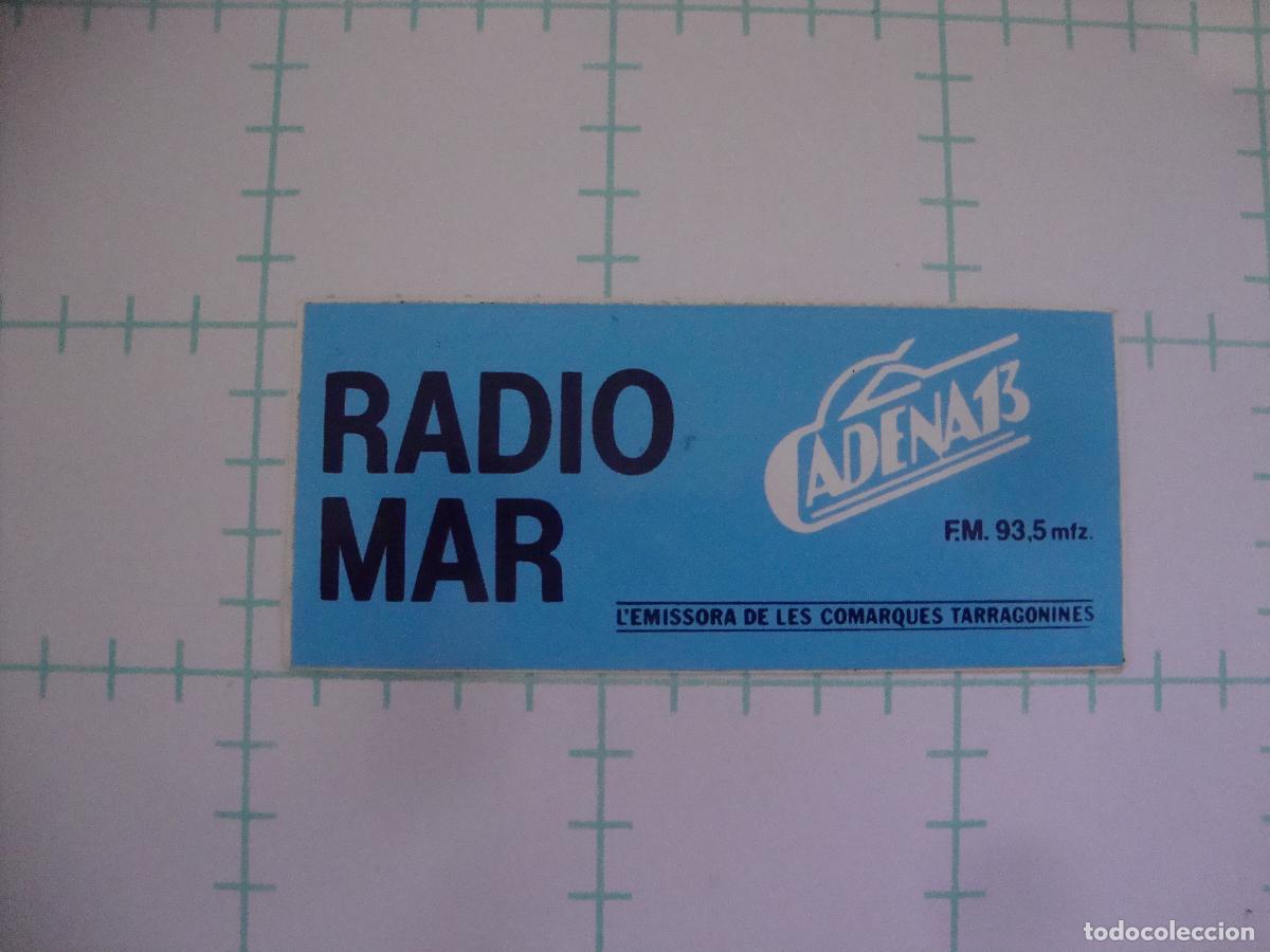 Pegatinas de colecci&oacute;n: PEGATINA NUEVA RADIO MAR CADENA 13