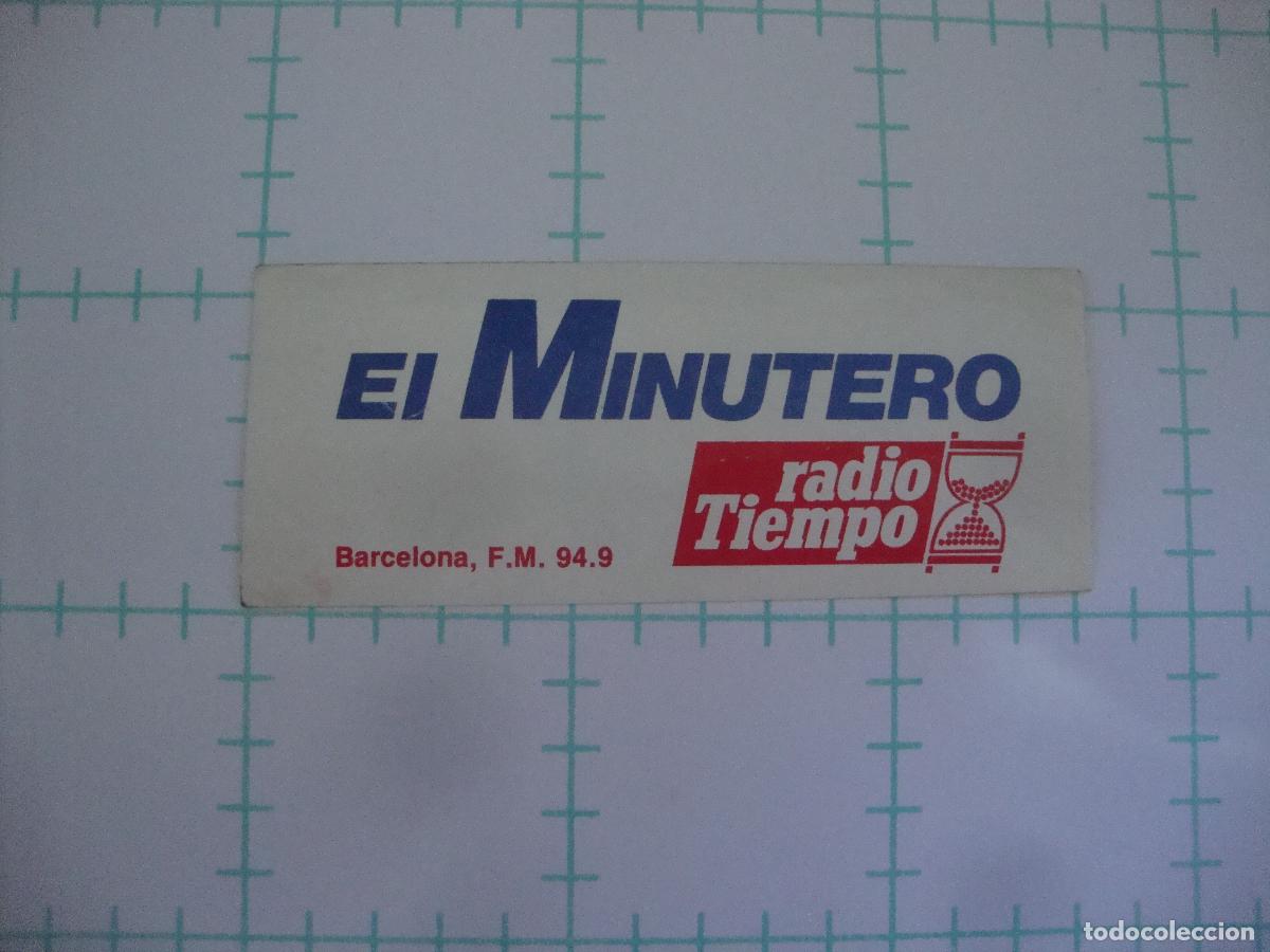 Pegatinas de colecci&oacute;n: PEGATINA NUEVA RADIO TIEMPO EL MINUTERO
