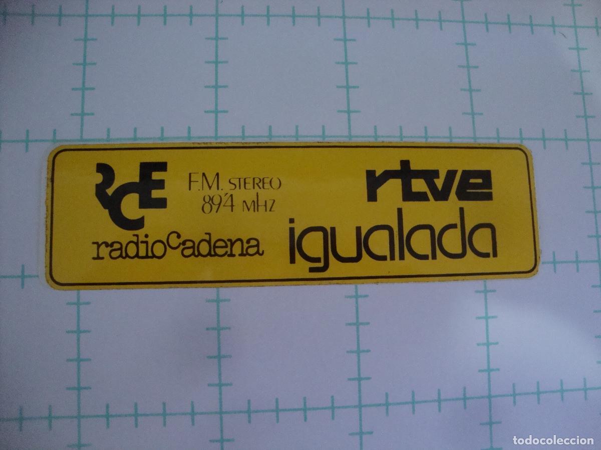 Pegatinas de colecci&oacute;n: PEGATINA NUEVA RADIO NACIONAL DE ESPA&Ntilde;A IGUALADA RADIO CADENA