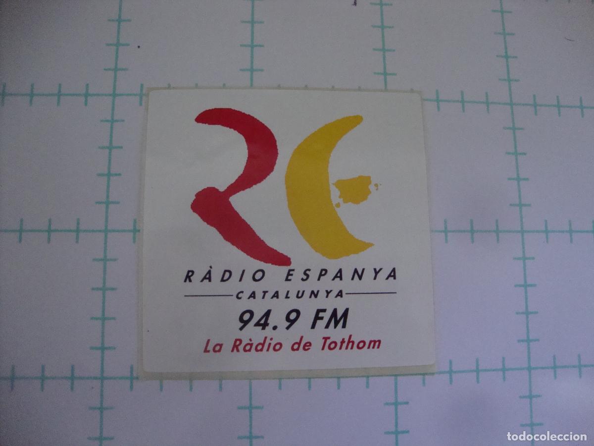 Pegatinas de colecci&oacute;n: PEGATINA NUEVA RADIO ESPANYA CATALUNYA LA RADIO DE TOTHOM