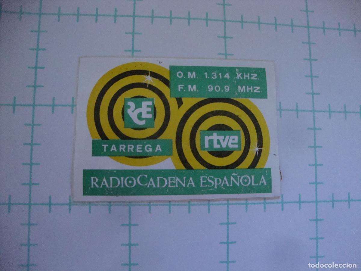 Pegatinas de colecci&oacute;n: PEGATINA NUEVA RADIO CADENA ESPA&Ntilde;OLA TARREGA RTVE