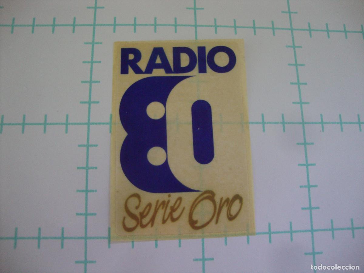 Pegatinas de colecci&oacute;n: PEGATINA SIN COLA NI PAPEL RADIO 80 SERIE ORO