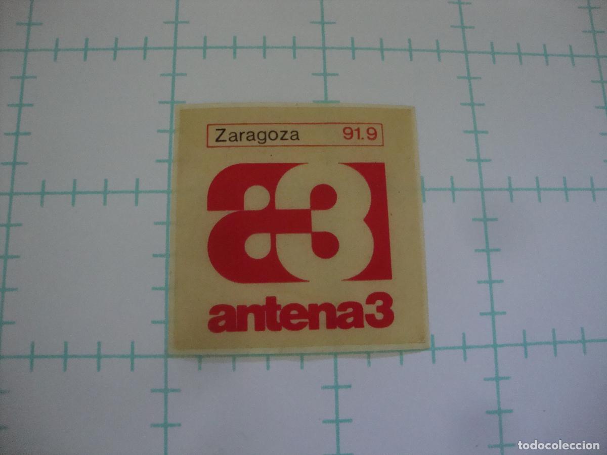 Pegatinas de colecci&oacute;n: PEGATINA SIN PAPEL Y SIN COLA RADIO A3 ZARAGOZA