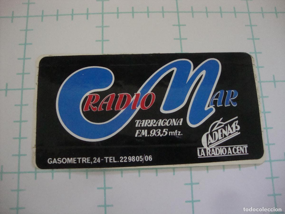 Pegatinas de colecci&oacute;n: PEGATINA NUEVA RADIO MAR TARRAGONA CADENA 13