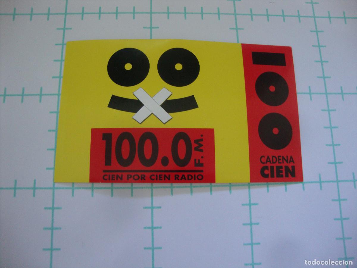 Pegatinas de colecci&oacute;n: PEGATINA NUEVA RADIO CADENA 100 CIEN POR CIEN RADIO