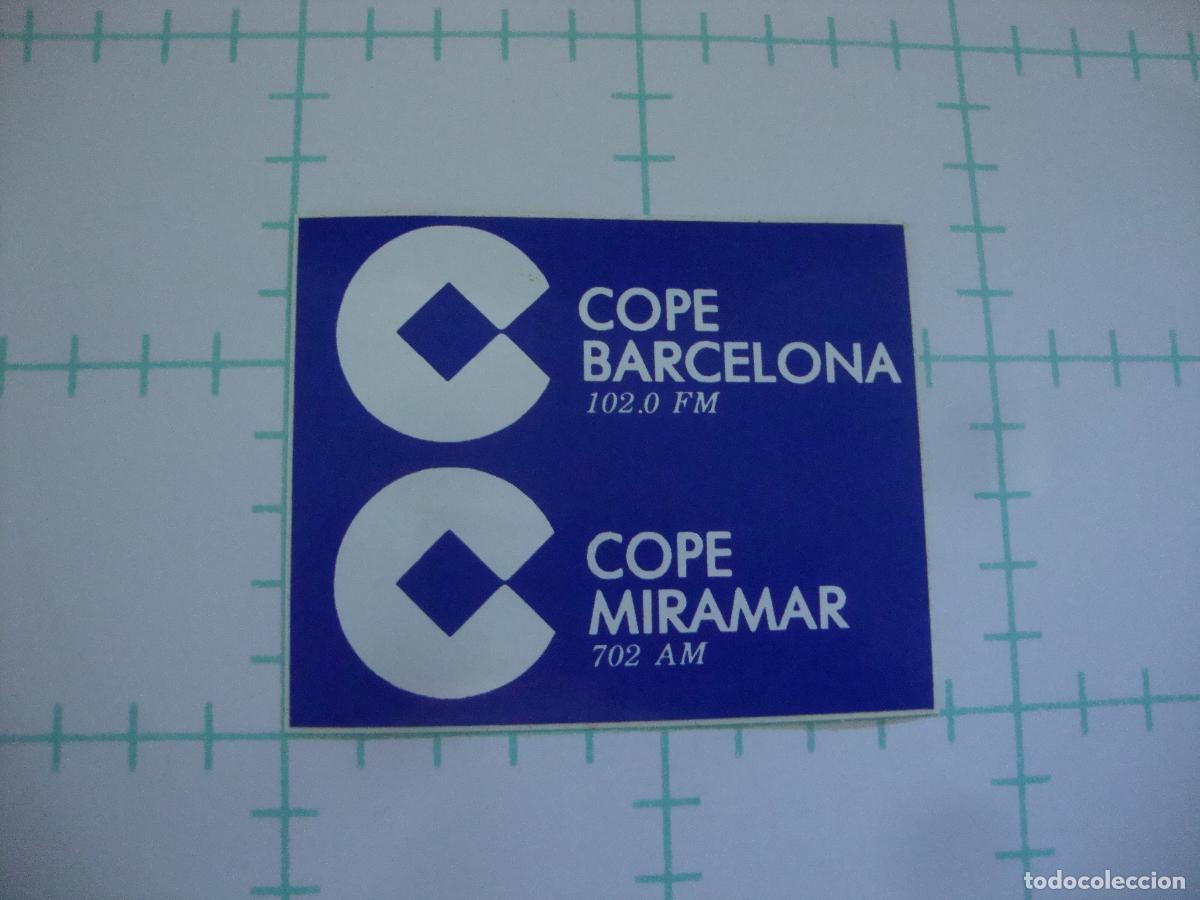 Pegatinas de colecci&oacute;n: PEGATINA NUEVA RADIO COPE RADIO POPULAR BARCELONA MIRAMAR