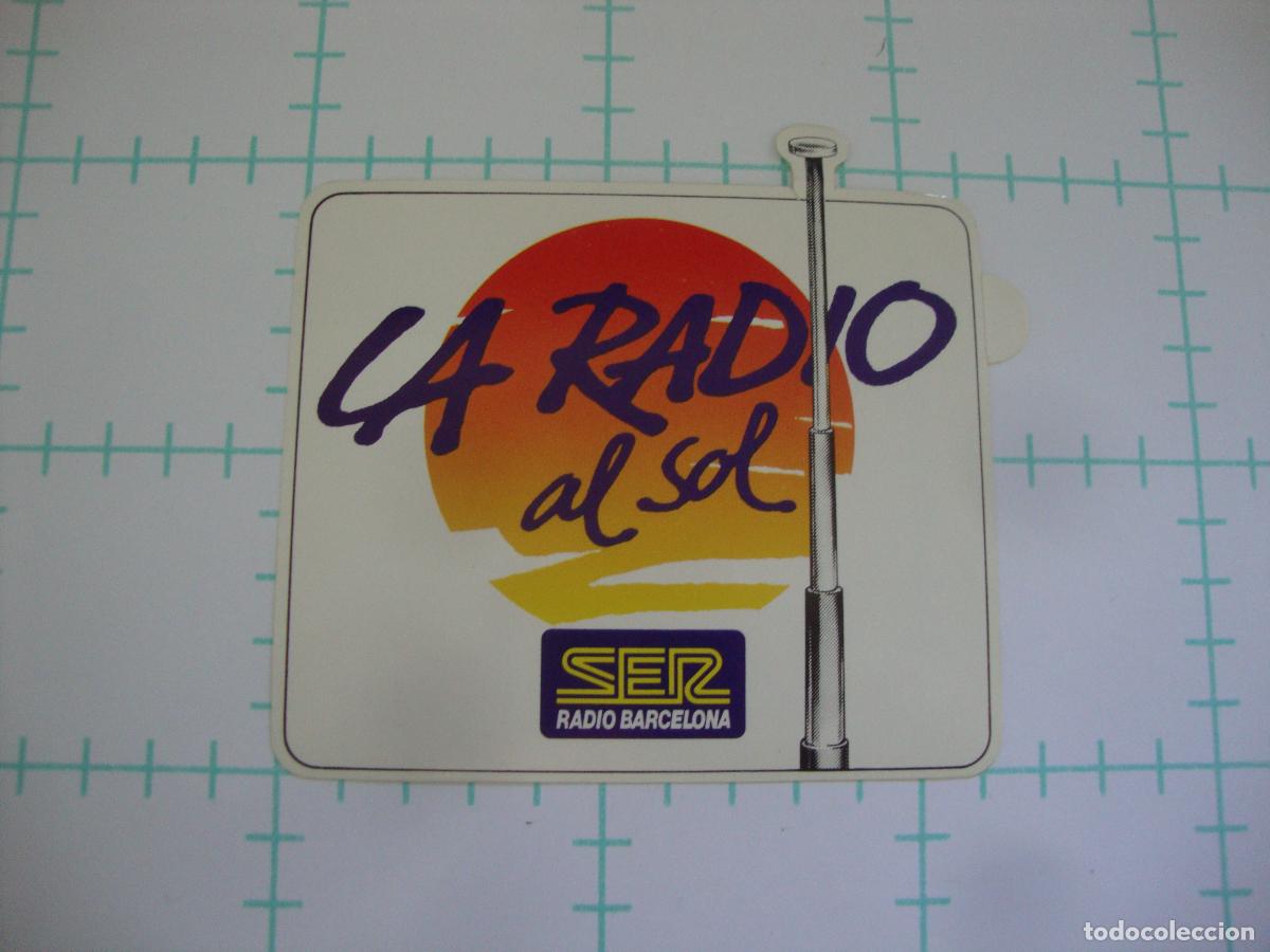 Pegatinas de colecci&oacute;n: PEGATINA NUEVA RADIO BARCELONA CADENA SER LA RADIO AL SOL