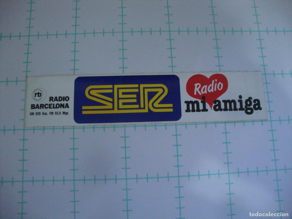 Pegatinas de colecci&oacute;n: PEGATINA NUEVA RADIO BARCELONA CADENA SER RADIO MI AMIGA
