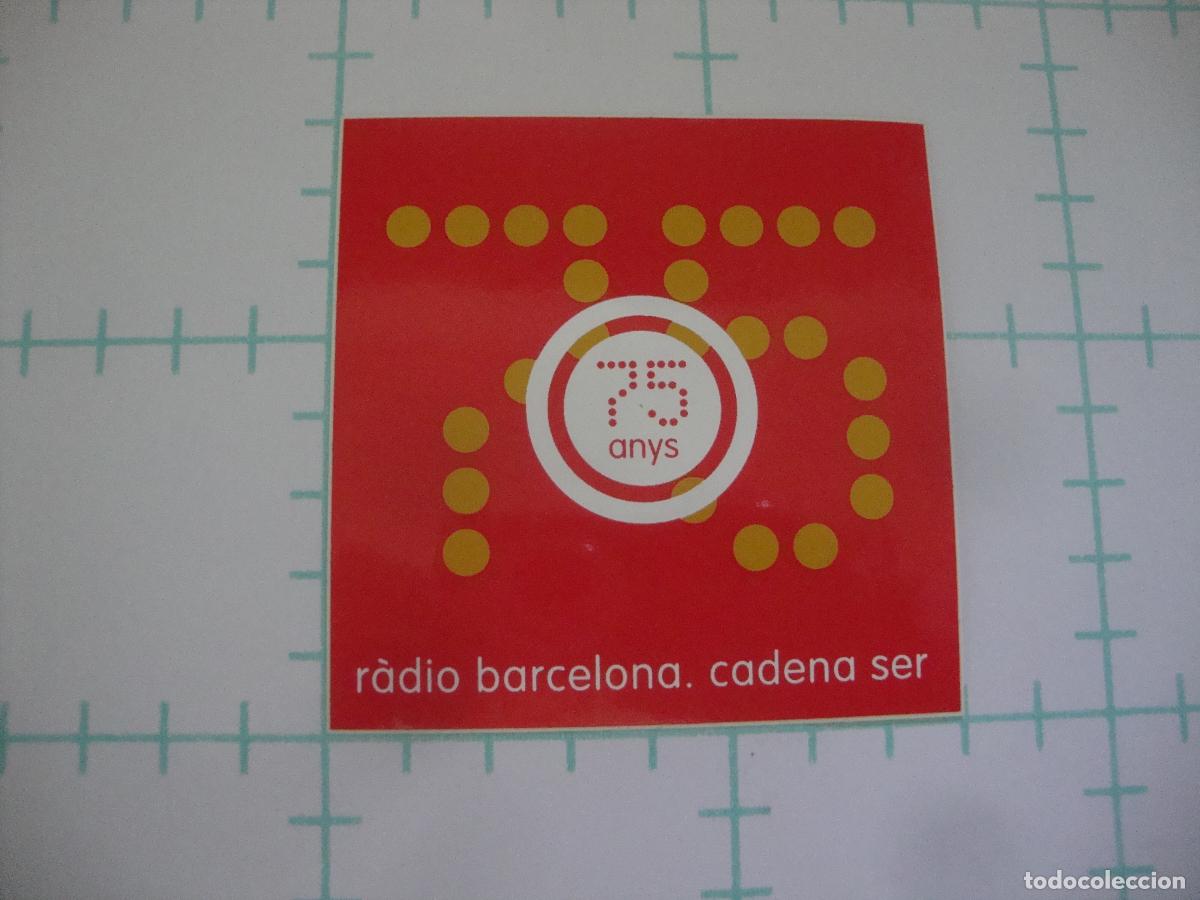 Pegatinas de colecci&oacute;n: PEGATINA NUEVA RADIO BARCELONA CADENA SER 75 ANYS