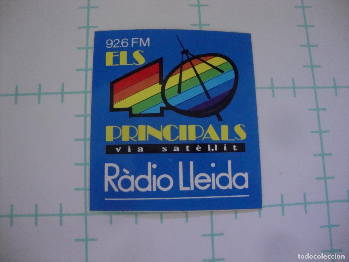 Pegatinas de colecci&oacute;n: PEGATINA NUEVA RADIO LLEIDA ELS 40 PRINCIPALS