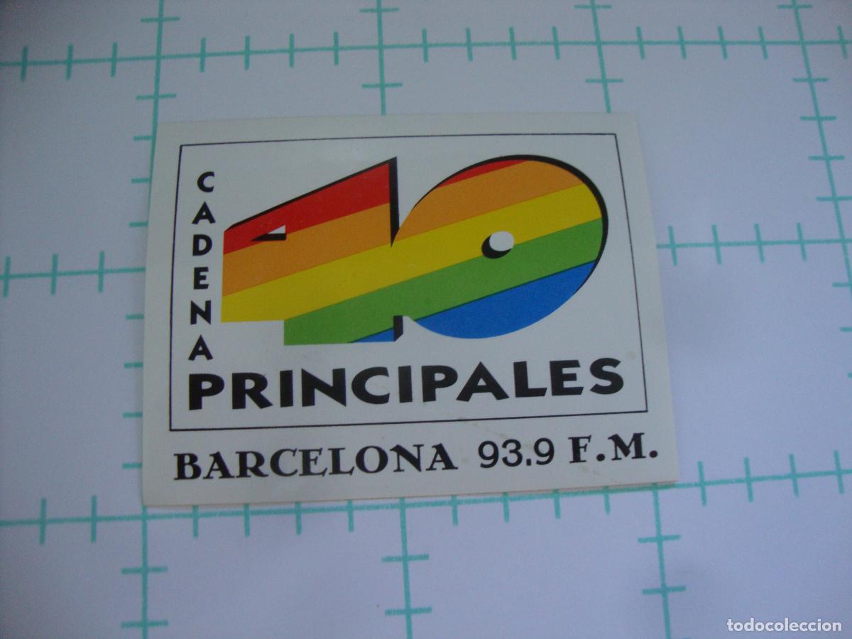 Pegatinas de colecci&oacute;n: PEGATINA NUEVA RADIO CADENA 40 PRINCIPALES BARCELONA