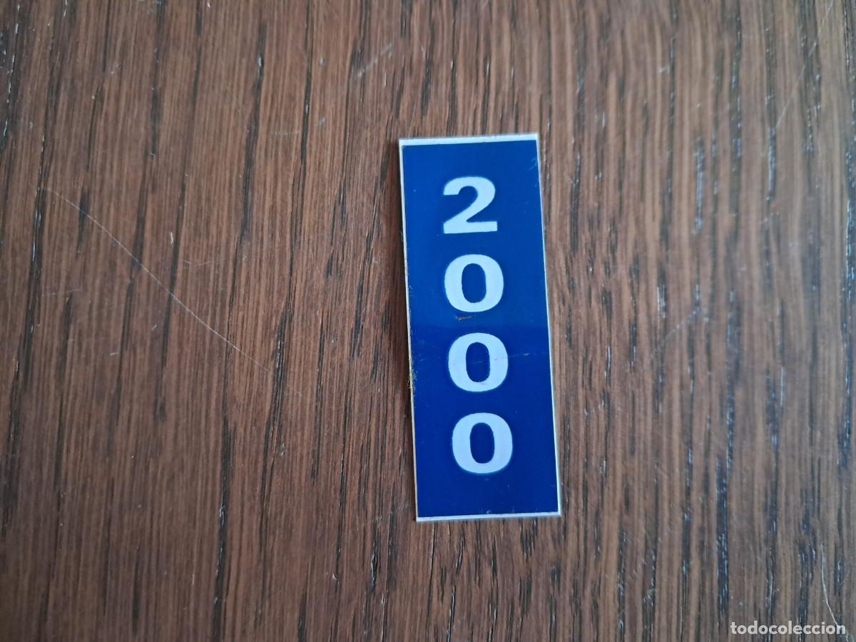 Pegatinas de colecci&oacute;n: peque&ntilde;a pegatina, a&ntilde;o 2000, para matr&iacute;culas ciclomotores, motos. Baleares.