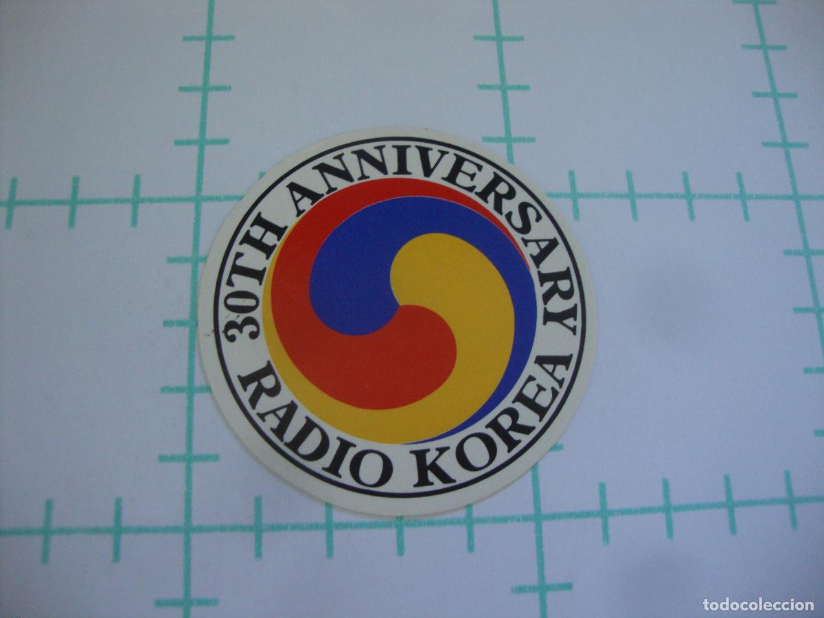 Pegatinas de colecci&oacute;n: PEGATINA NUEVA RADIO KOREA 30 TH ANNIVERSARY