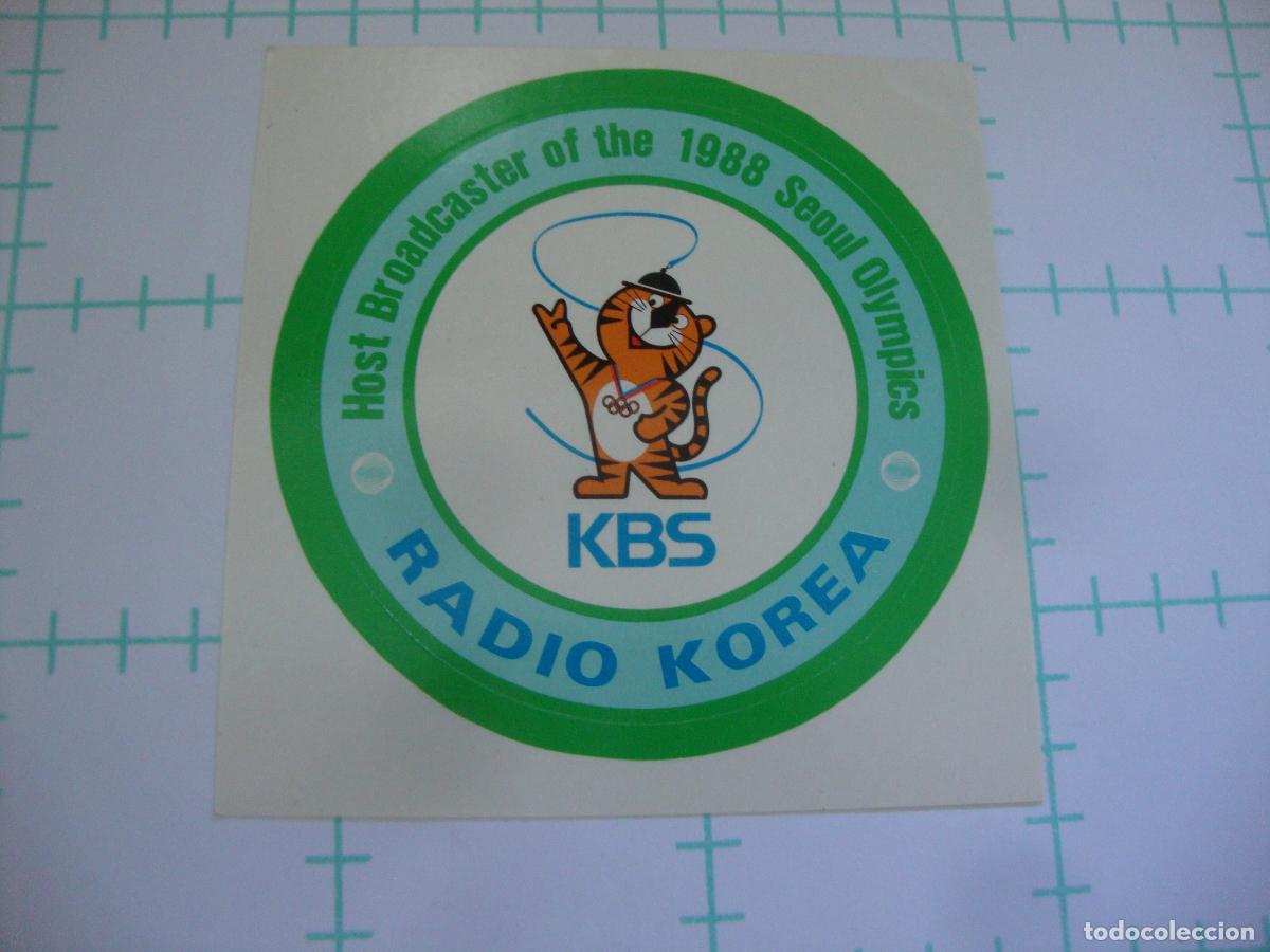 Pegatinas de colecci&oacute;n: PEGATINA NUEVA RADIO KOREA 1988 SEOUL OLYMPICS