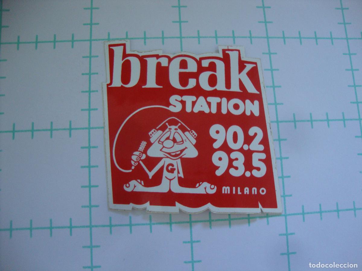 Pegatinas de colecci&oacute;n: PEGATINA NUEVA RADIO BREAK STATION MILANO