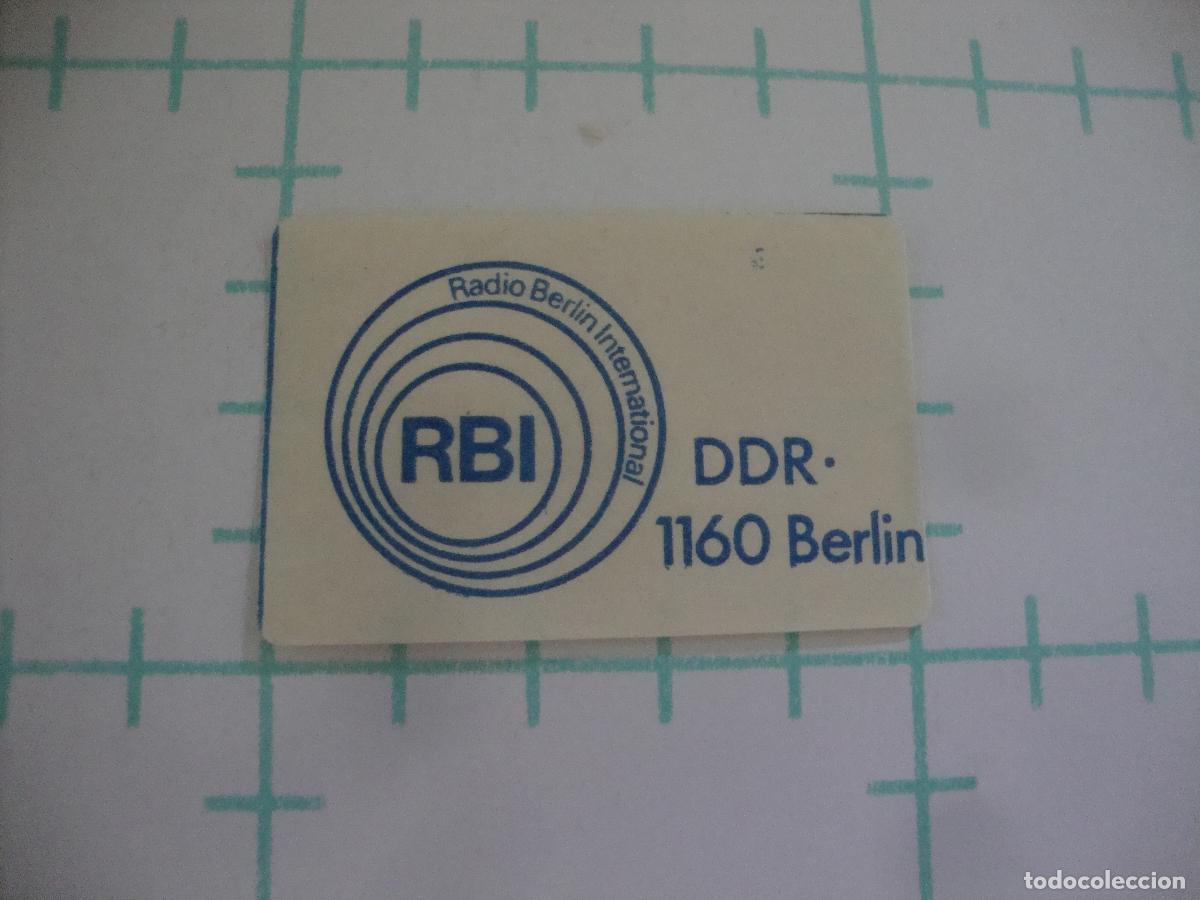 Pegatinas de colecci&oacute;n: PEGATINA SIN PAPEL NI COLA RADIO BERLIN INTERNACIONAL
