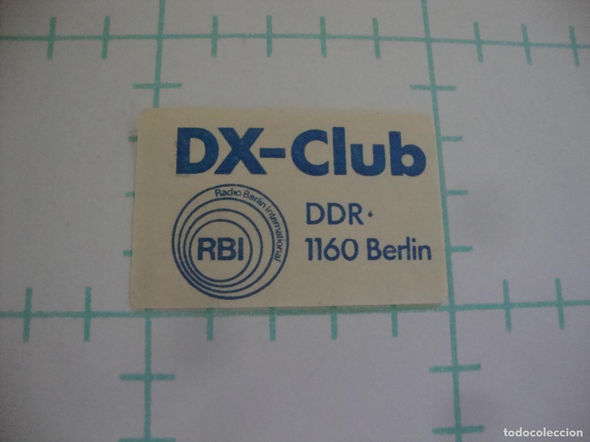 Pegatinas de colecci&oacute;n: PEGATINA SIN PAPEL NI COLA RADIO BERLIN INTERNACIONAL