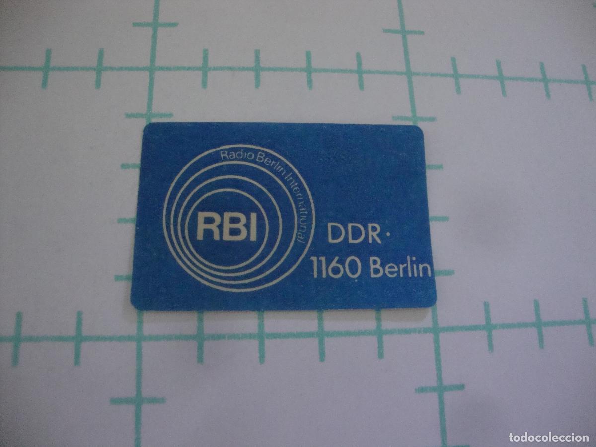 Pegatinas de colecci&oacute;n: PEGATINA SIN PAPEL NI COLA RADIO BERLIN INTERNACIONAL