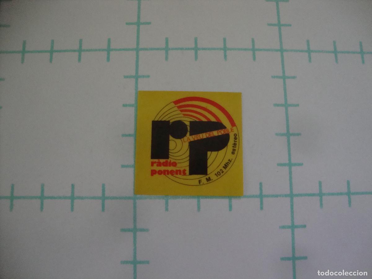 Pegatinas de colecci&oacute;n: PEGATINA NUEVA RADIO PONENT LA VEU DEL POBLE LLEIDA