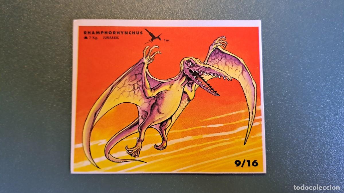 Pegatinas de colecci&oacute;n: ANTIGUA PEGATINA RHAMPHORHYNCHUS 9/16 JURASSIC PARK FANTA (8 x 6,5 cm)