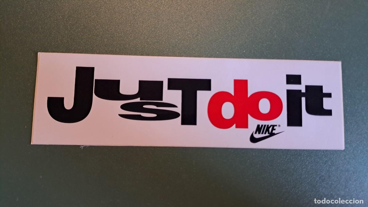 Autocollants de collection: ANTIGUA PEGATINA NIKE JUST DO IT (17 x 5 cm)