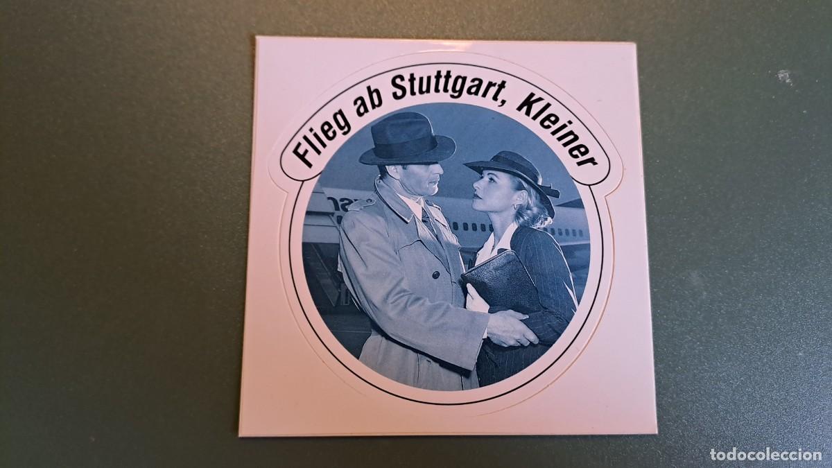 Pegatinas de colecci&oacute;n: ANTIGUA PEGATINA FLIEG AB STUTTGART, KLEINER (11 x 11 cm)