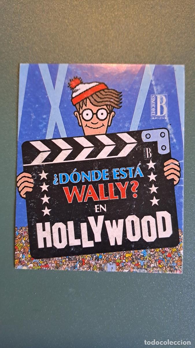Pegatinas de colecci&oacute;n: ANTIGUA PEGATINA &iquest;DONDE ESTA WALLY EN HOLLYWOOD? (9,5 x 8 cm)