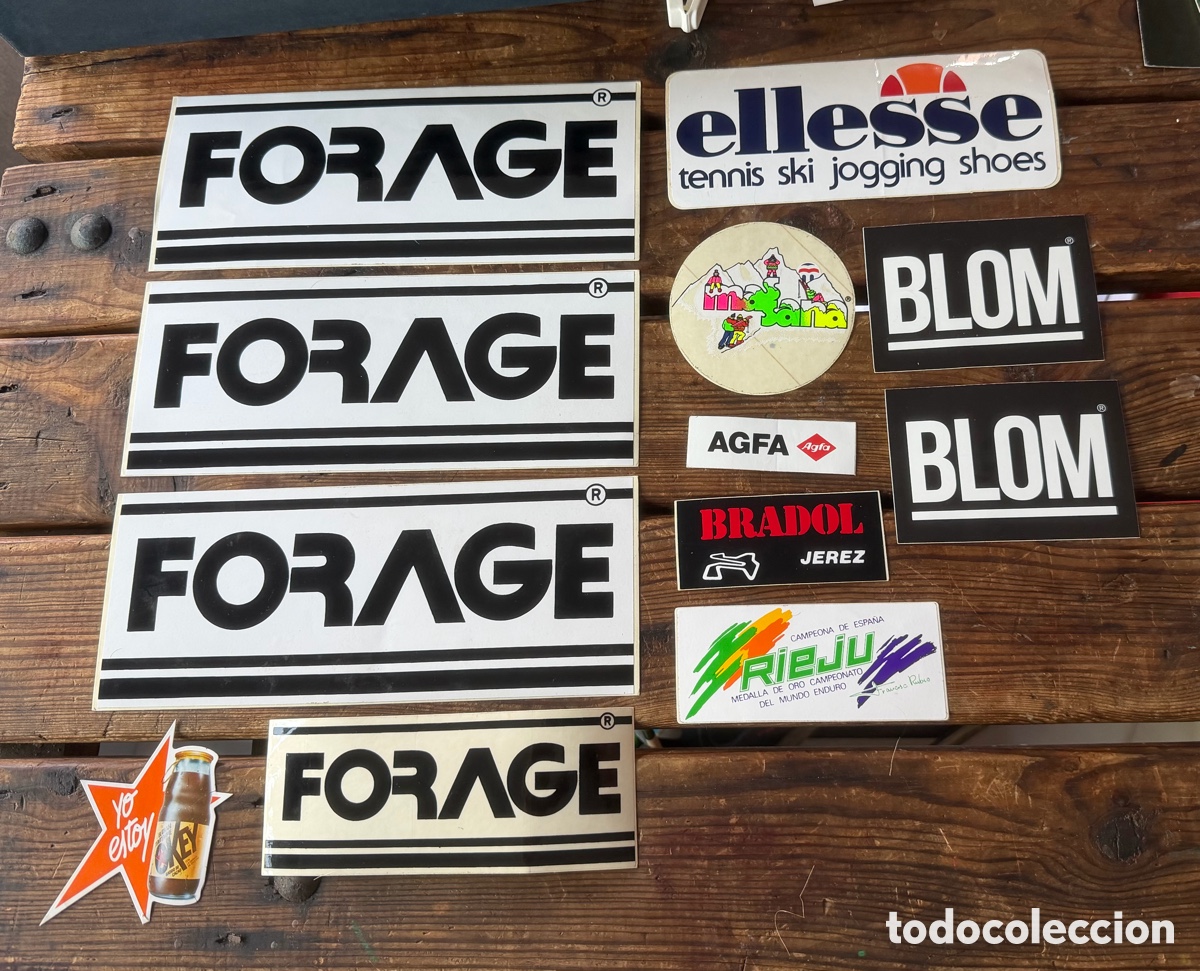 Pegatinas de colecci&oacute;n: Lote 12 pegatinas Ellesse Forage&hellip;