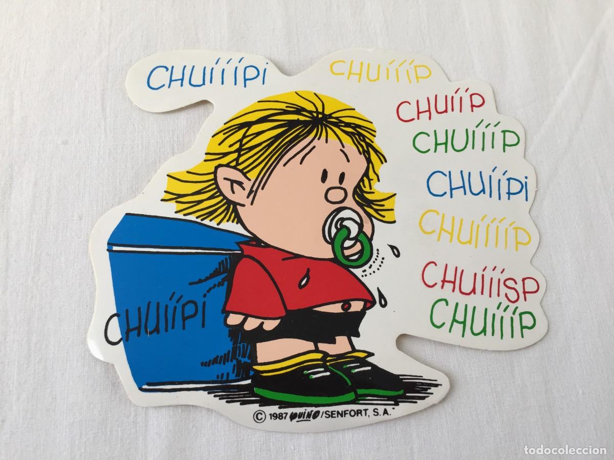 Pegatinas de colecci&oacute;n: ANTIGUA PEGATINA DE GUILLE DE LOS PERSONAJES DE MAFALDA DE QUINO