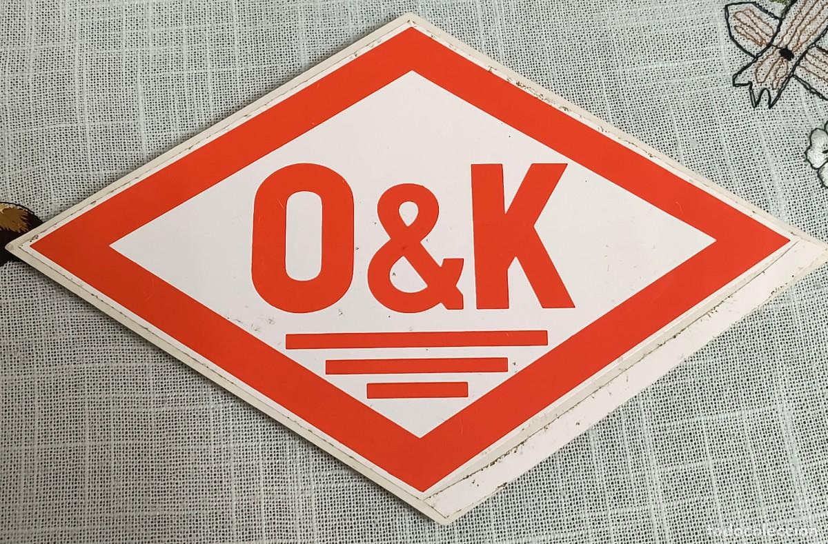 Pegatinas de colecci&oacute;n: PEGATINA | O&K (FABRICACI&Oacute;N DE MAQUINARIA)