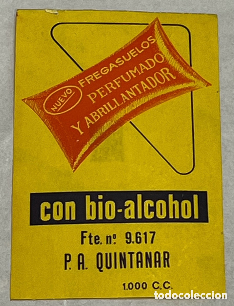 Pegatinas de colecci&oacute;n: Pegatina. Fragasuelos Perfumado. P. A. Quintanar. A&ntilde;os 80.