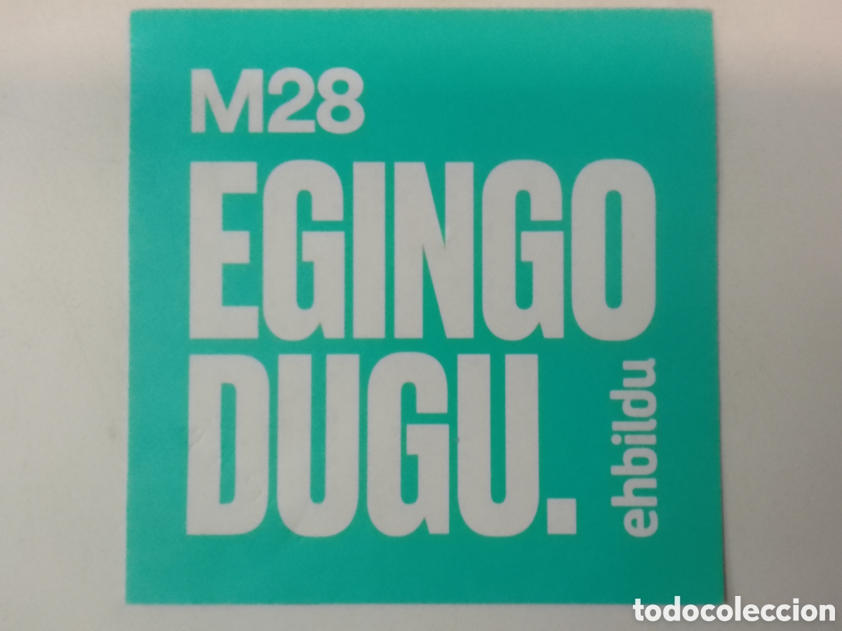 Pegatinas de colecci&oacute;n: Pegatina ehbildu M28.