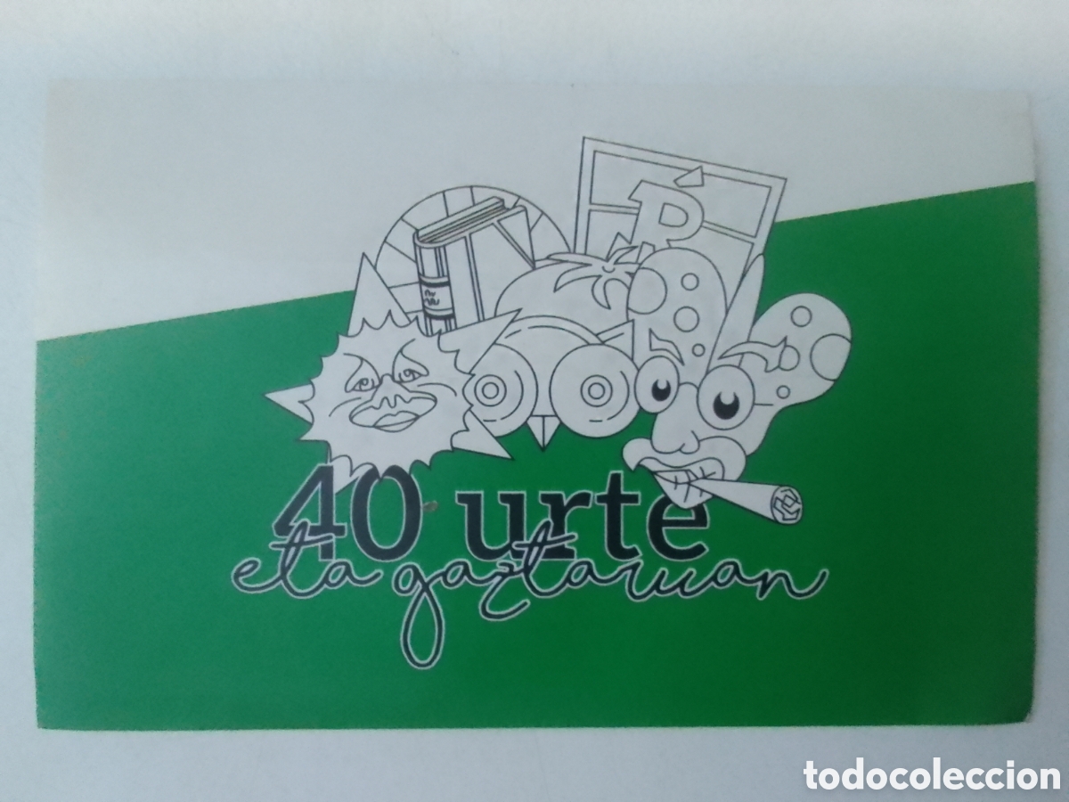 Pegatinas de colecci&oacute;n: Pegatina 40 urte eta gaztaruan.